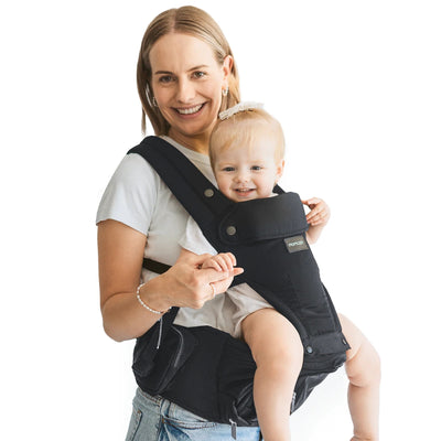 Canguru Ergonômico 2 em 1 com Hip Seat Momcozy Move2Fit - Suporte Pós-Parto